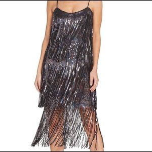 ROXY FRINGE SHIFT DRESS- Dress The Population